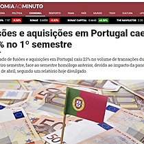 Fuses e aquisies em Portugal caem 23% no 1 semestre